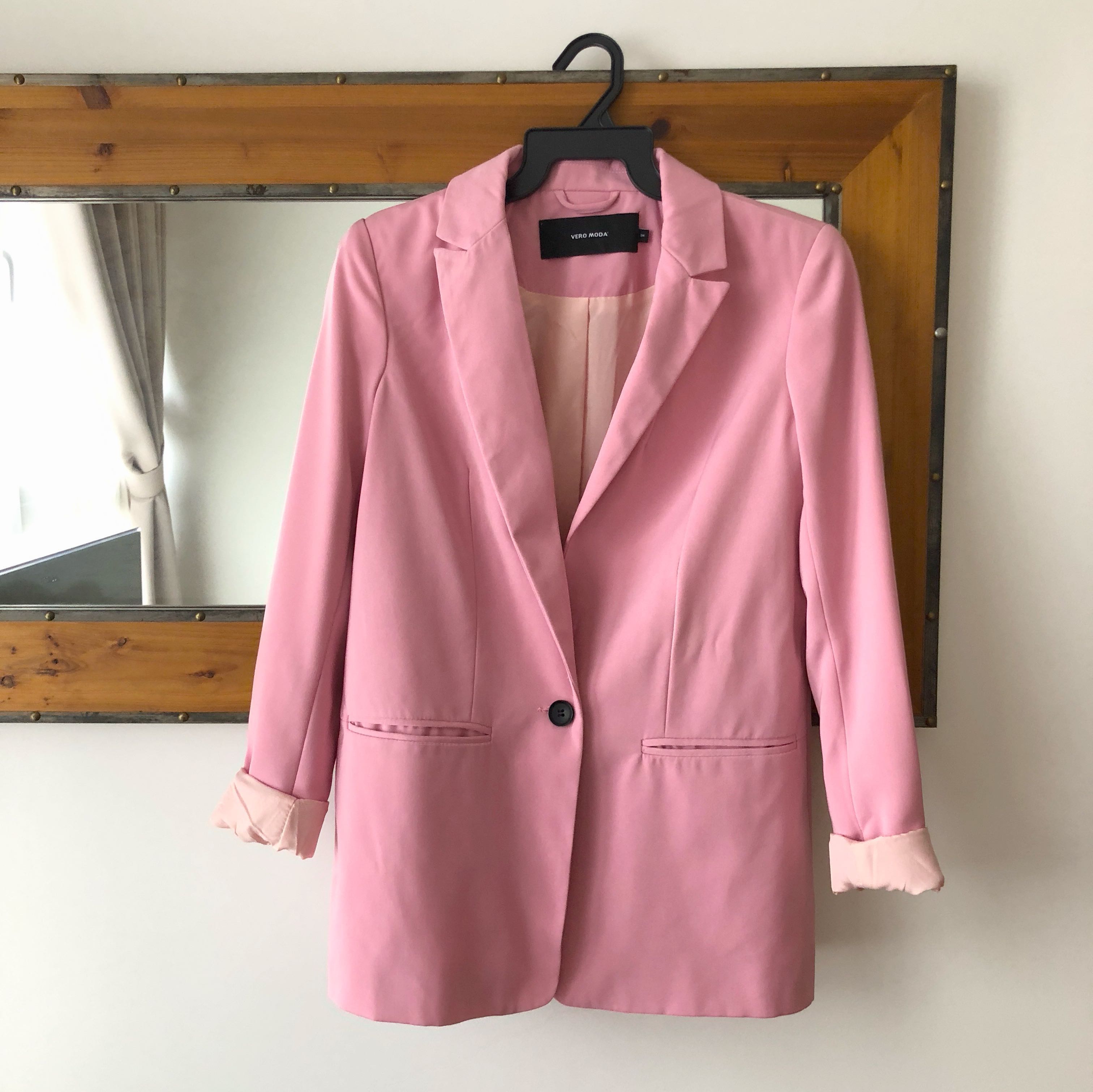 Vero moda pink blazer on sale