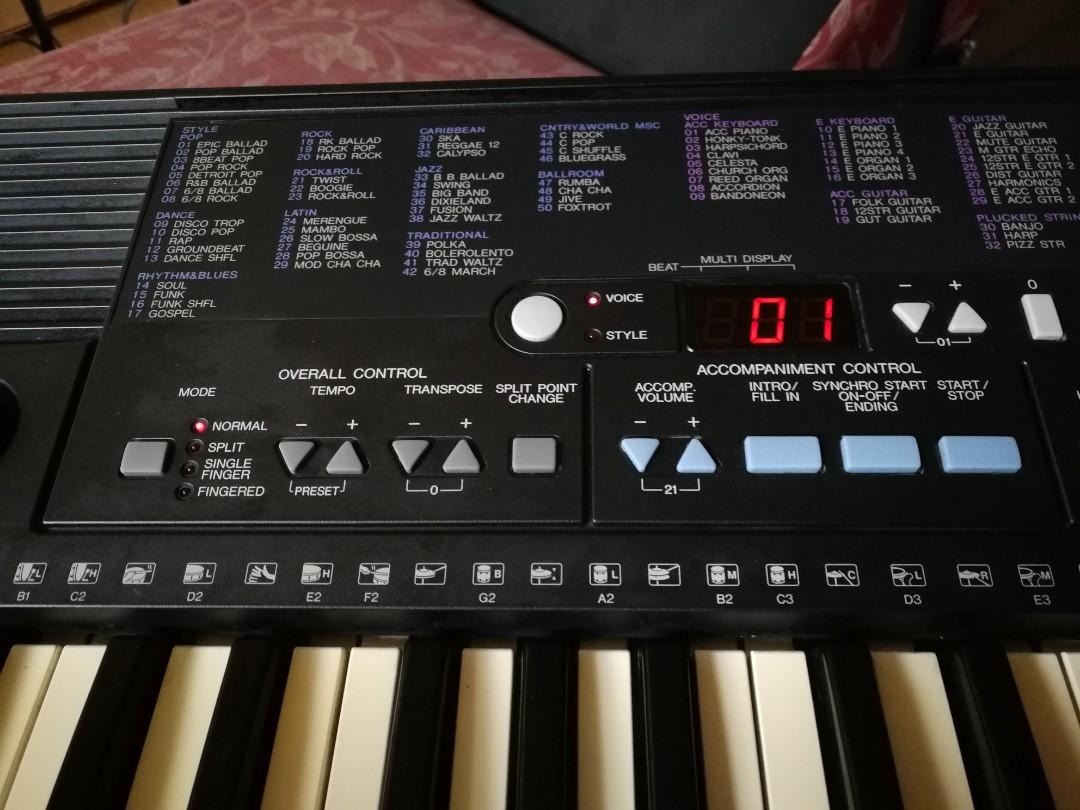 Yamaha PSR210 Touch Sensitive Portable Keyboard, Hobbies & Toys, Music