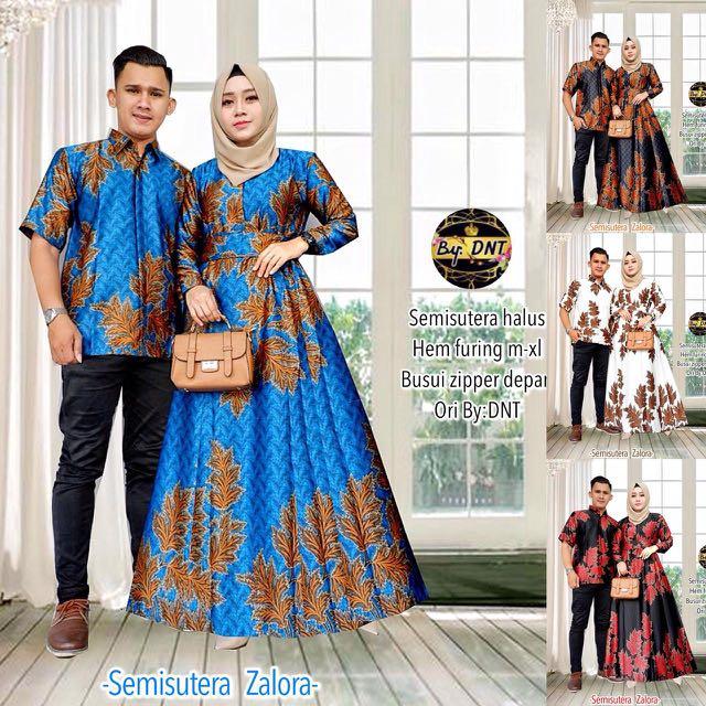 Zalora Semi Silk Batik Couple Set Women s Fashion Dresses Sets Traditional Ethnic wear on Carousell