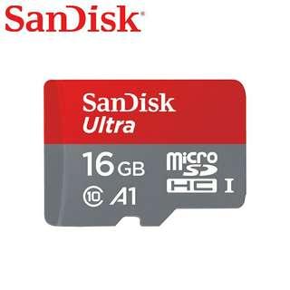 SanDisk Ultra Micro SDHC UHS-1 Class10 A1 (16GB) with Adapter