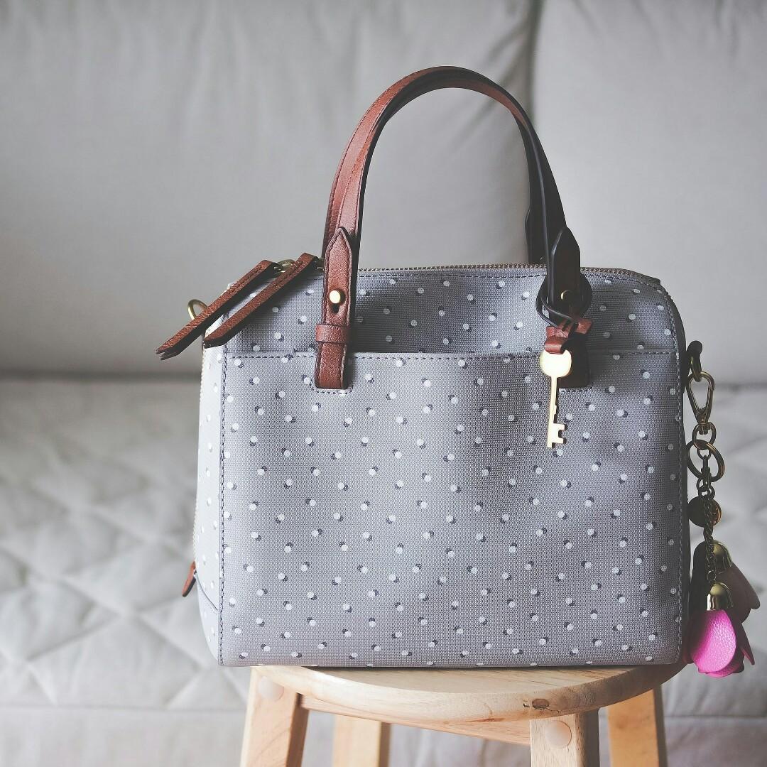 Fossil rachel sales satchel grey
