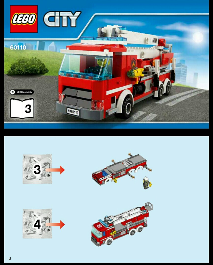 全新未開袋lego City Book 3 消防車 消防員 有貼紙說明書 興趣及遊戲 玩具 遊戲類 Carousell