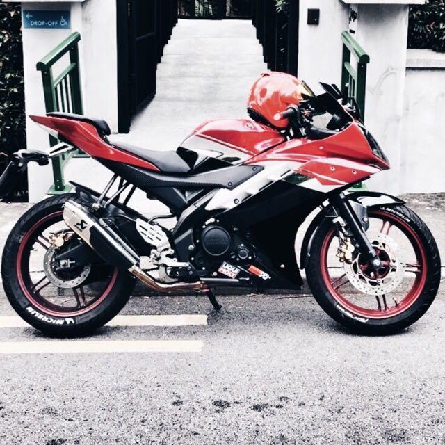 Akrapovic exhaust for r15 v2 sales