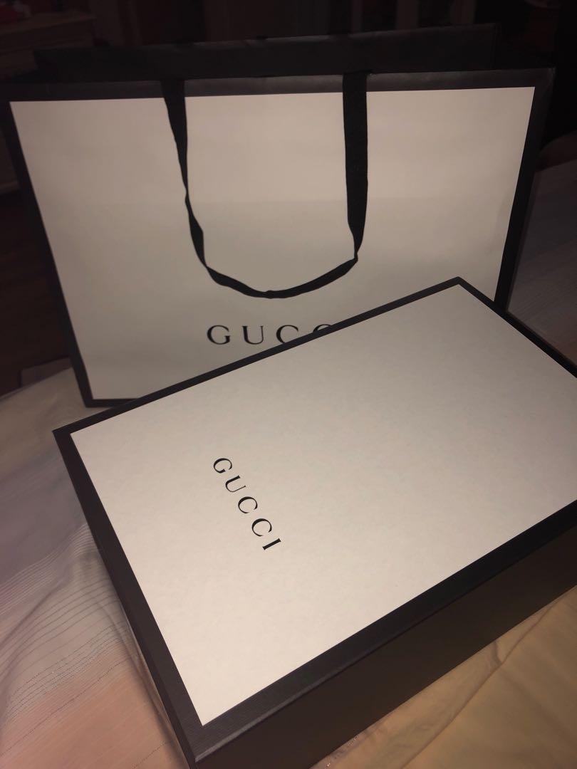 gucci box and bag