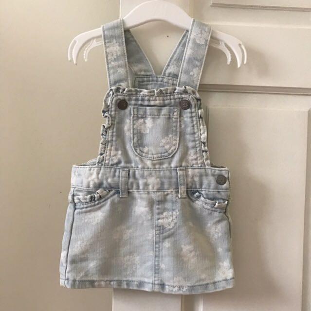 baby girl denim jumper