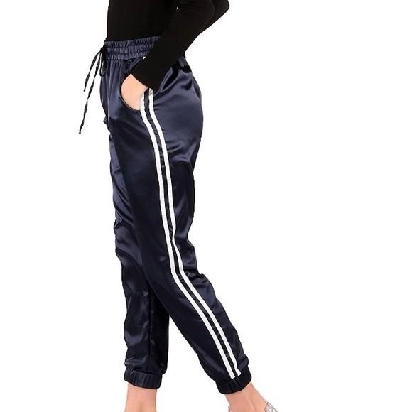 silk joggers womens