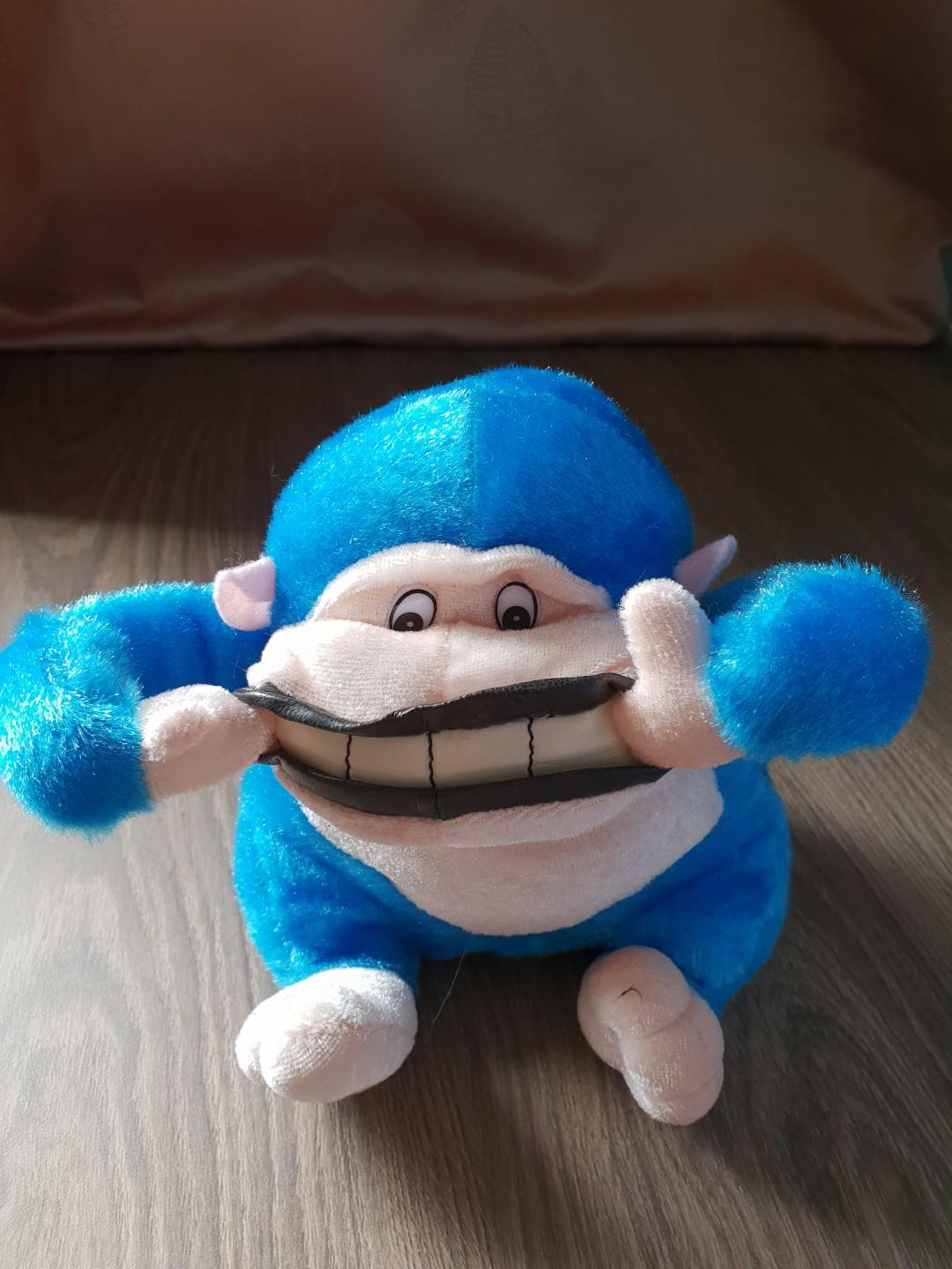 blue monkey stuffed animal
