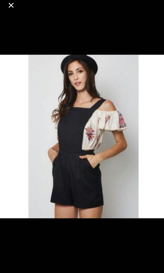 Brand New Mds Elivia Romper In Black L Women S Fashion Clothes Rompers Jumpsuits On Carousell Pick an item of your choice every month. carousell