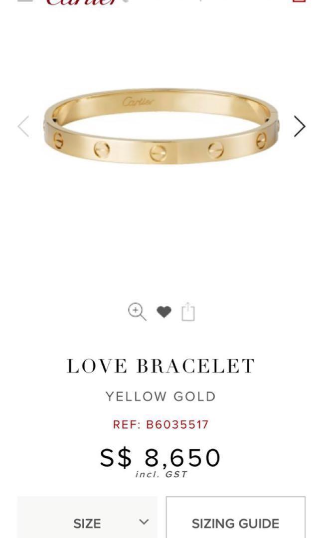 price for cartier love bracelet