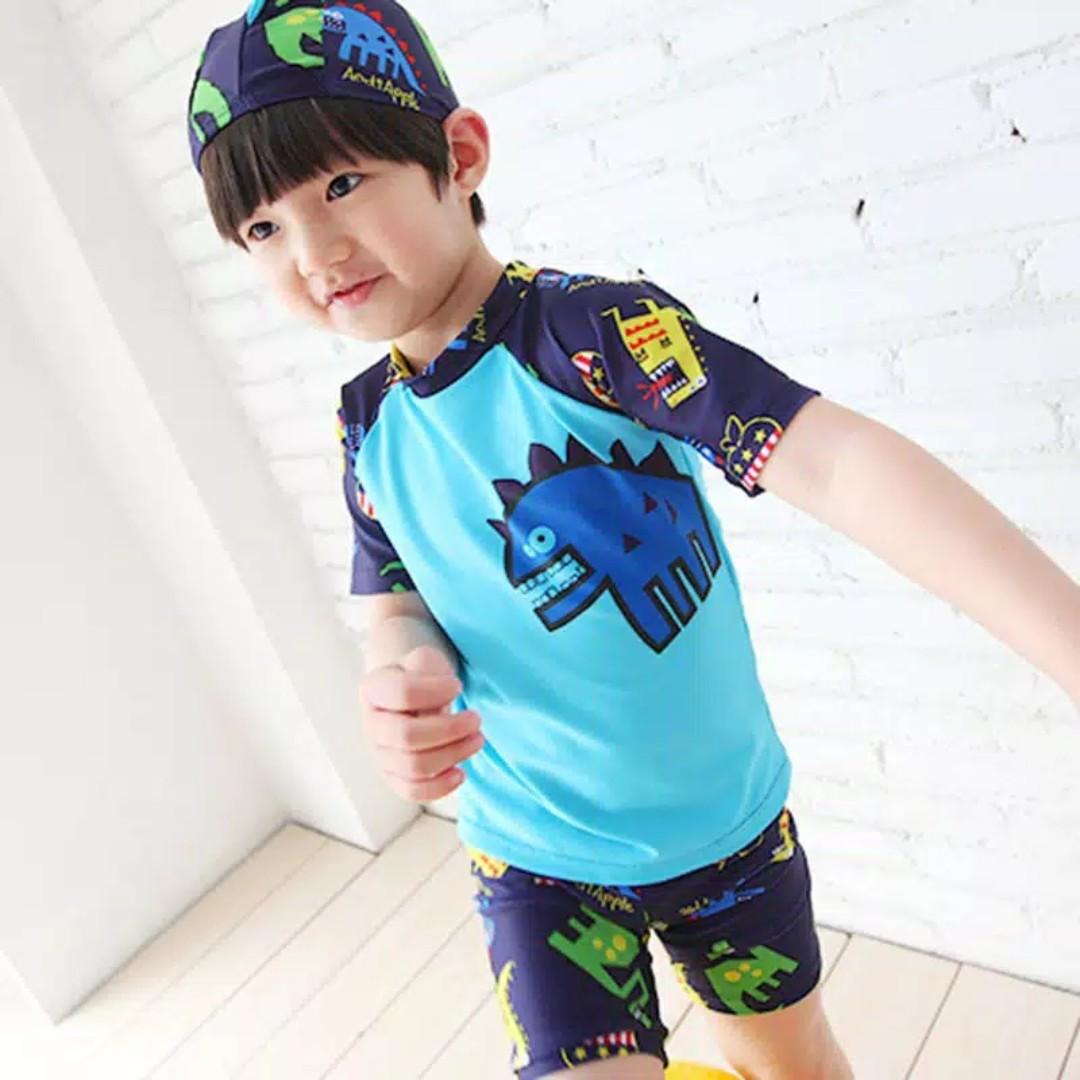 Dinosaur Swimwear Baju Renang Anak Import Baju Renang Bayi Lucu Bayi Anak Baju Anak Laki Laki 4 Hingga 7 Tahun Di Carousell