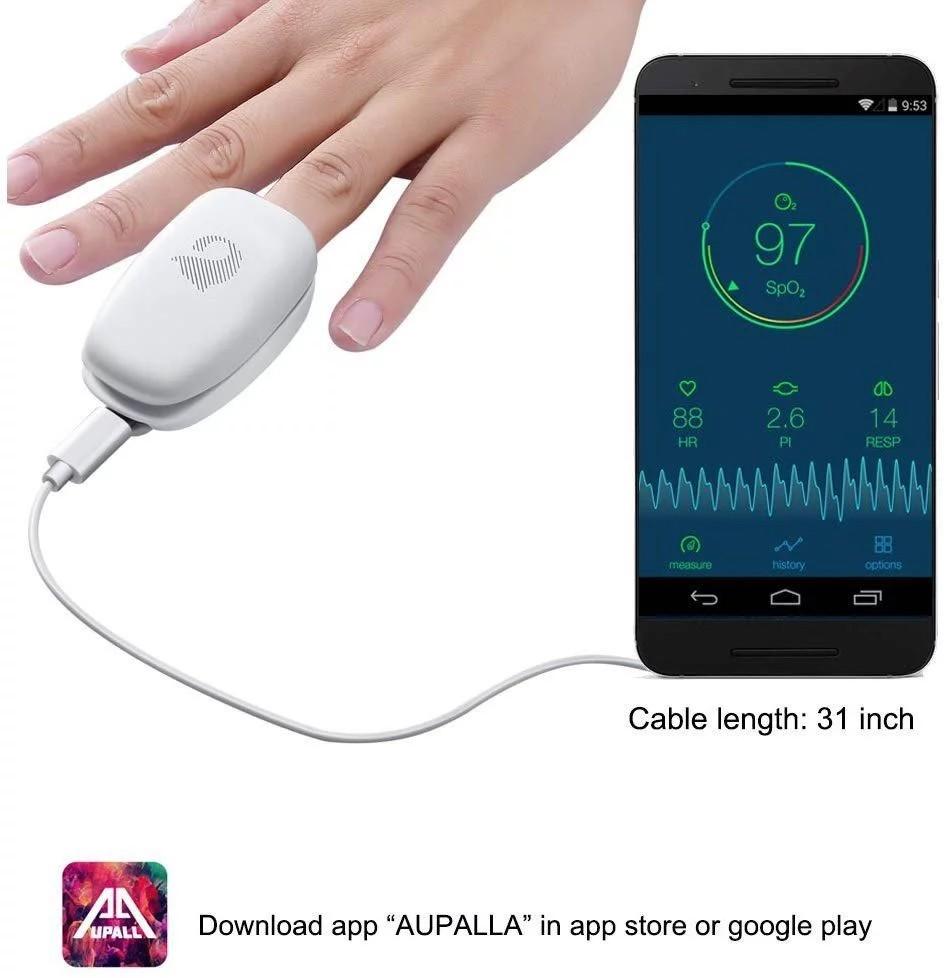 (E422) Non Battery Smart Fingertip Pulse Oximeter, Monitor Oxygen ...