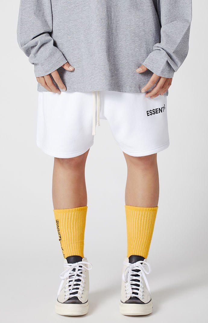 Fear of god fog sales essentials drawstring shorts white