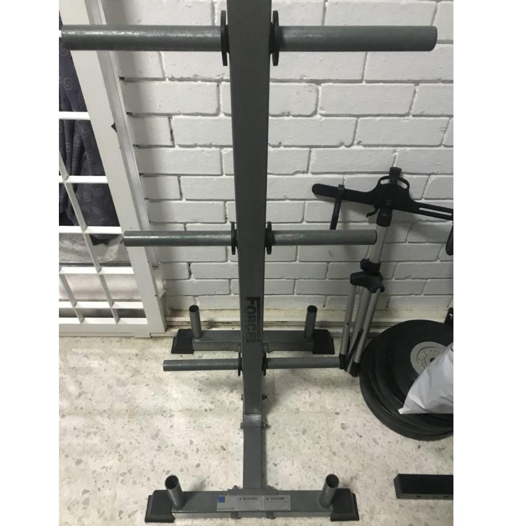 Force USA Olympic Weight Tree Holder Barbell and Weights Sports