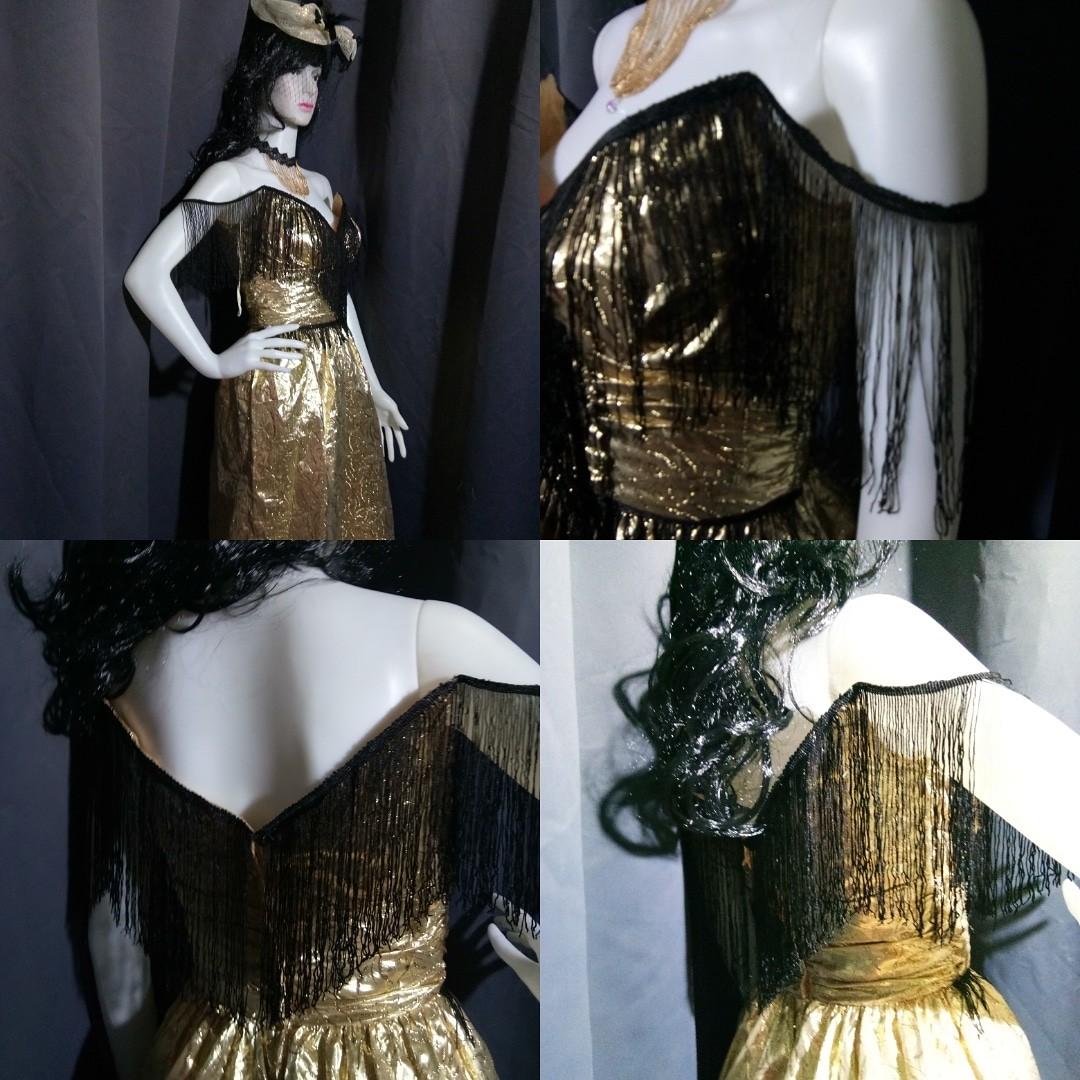 off shoulder gatsby dress