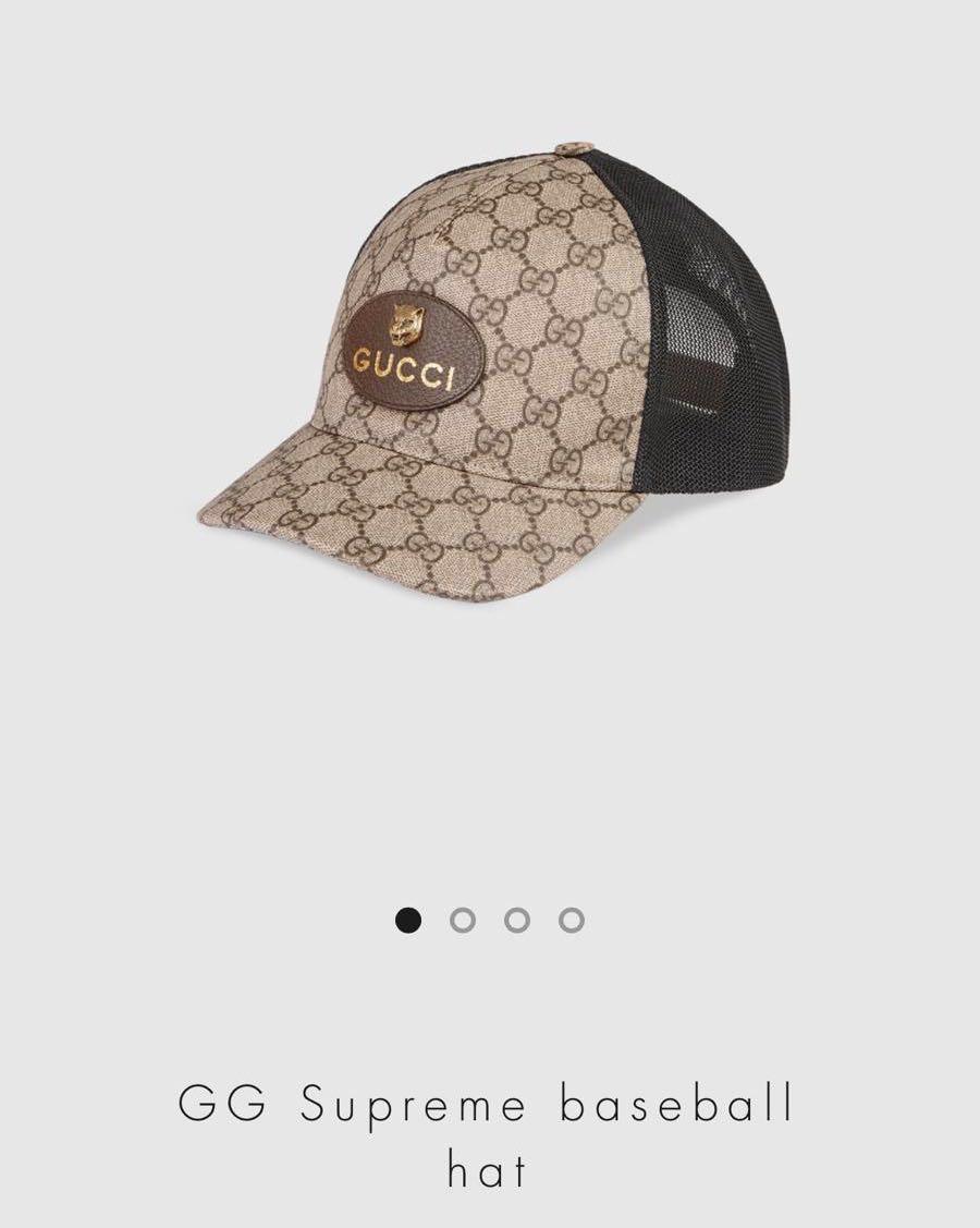 GUCCI Supreme Baseball Hat, Men's Watches & Accessories, Caps & Hats on