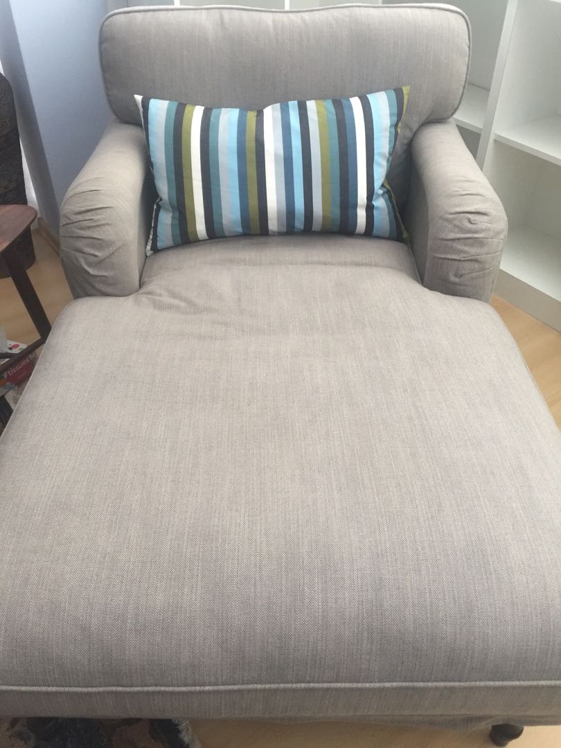 IKEA Chaise Lounge, Furniture & Home Living, Furniture, Chairs on Carousell