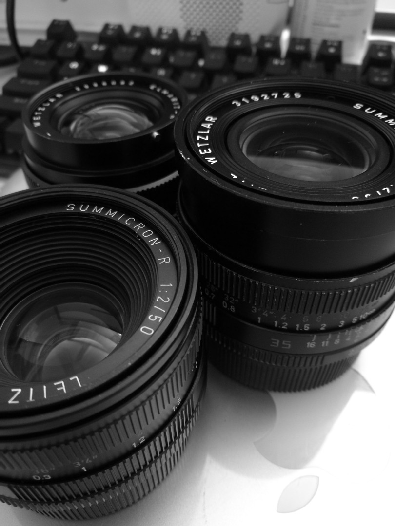 Leica R set of 28mm/35mm/50mm/90mm lens, Photography, Lens & Kits on ...