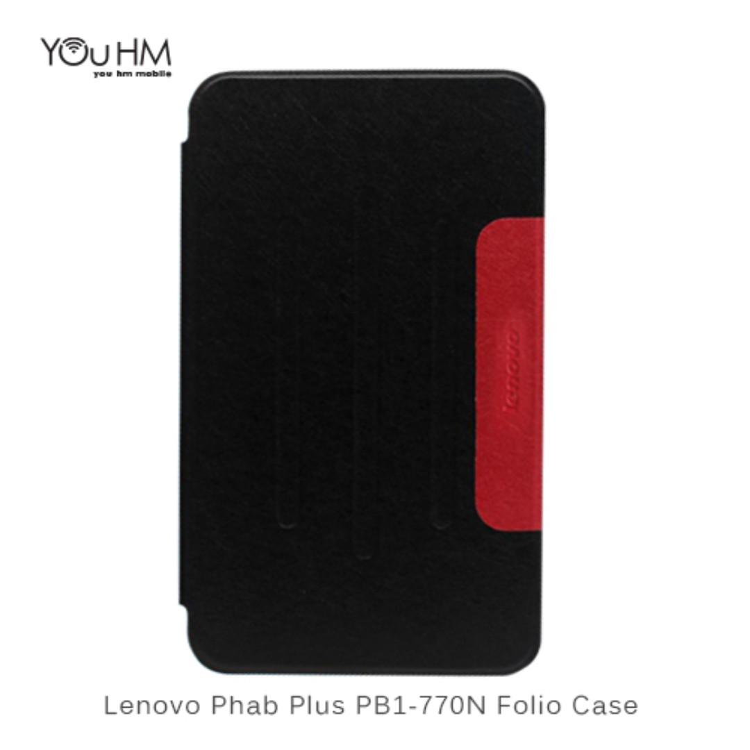 Lenovo Phab Plus Pb1 770n Folio Case Cover Free Screen Protector Mobile Phones Tablets Others On Carousell