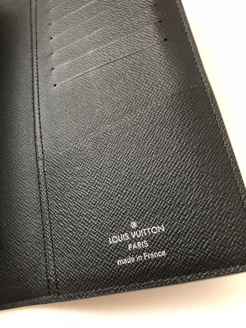 Louis Vuitton Brazza Wallet Monogram Eclipse Canvas Black 2074846