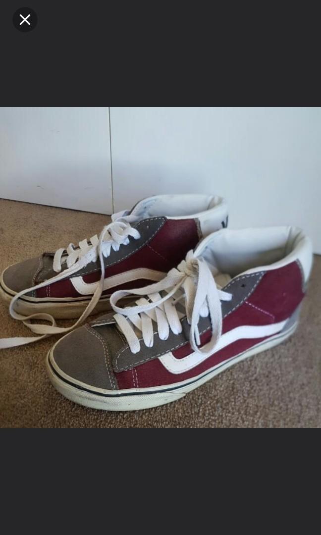 Maroon vans Women s Fashion Shoes on Carousell