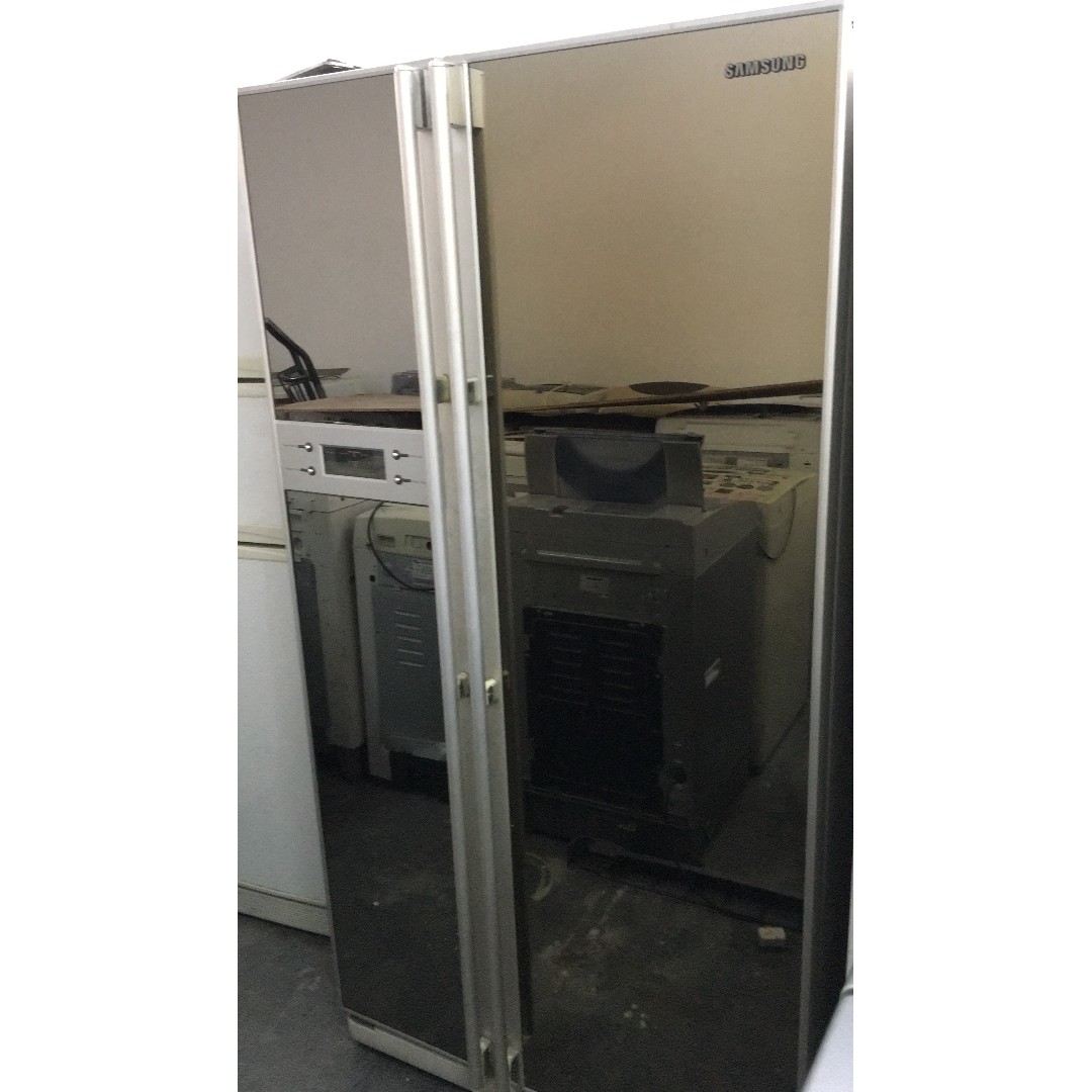 Mirror Fridge Peti Ais Recond Side By Side Samsung, TV & Home