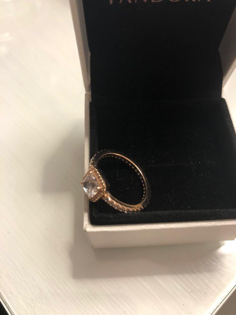 Pandora Timeless Elegance Rose Gold Ring Women s Fashion Jewelry