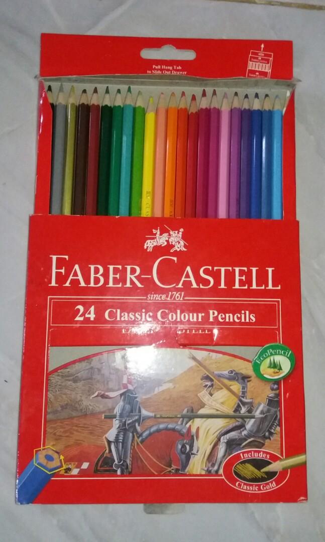 Pensil Warna Faber Castell 24 Set Buku Alat Tulis Alat Tulis Di Carousell