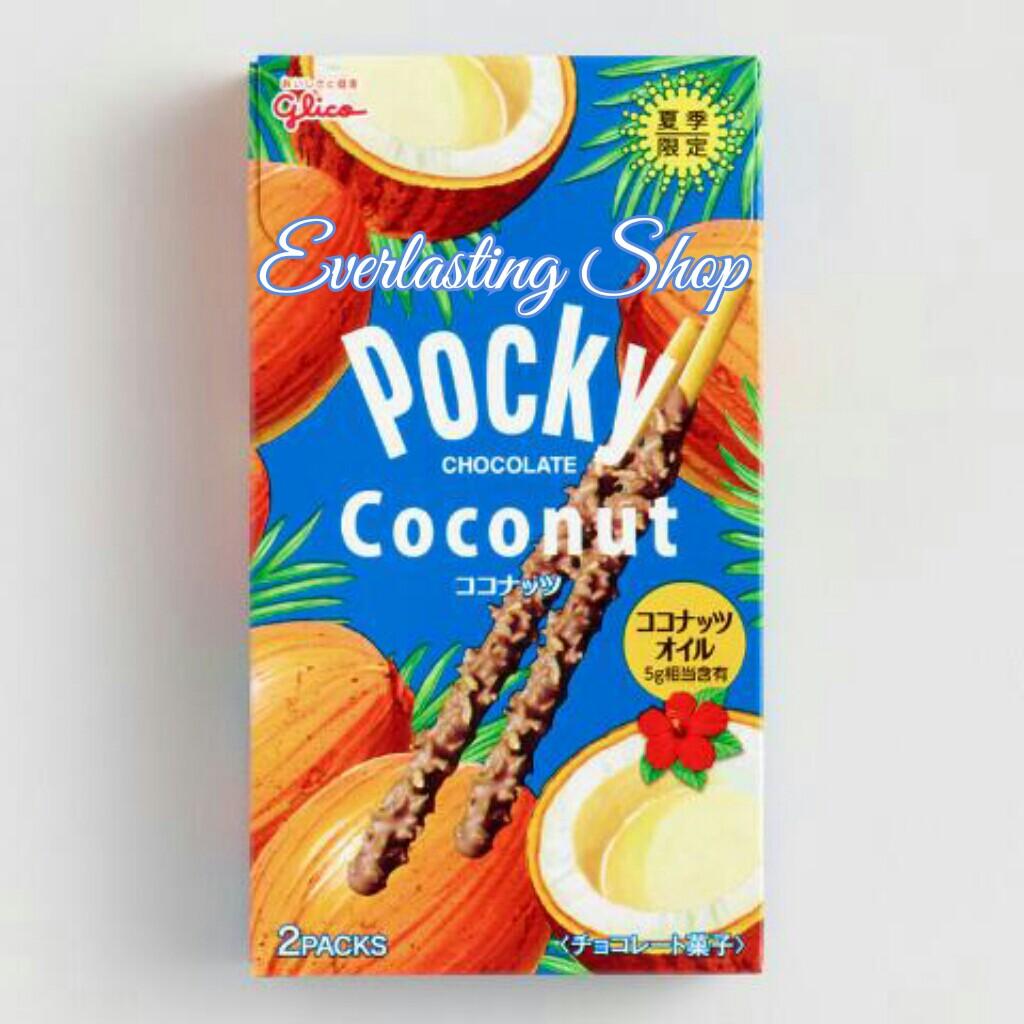 Pocky Chocolate Coconut Biscuit Sticks Stik Cokelat Coklat Kelapa