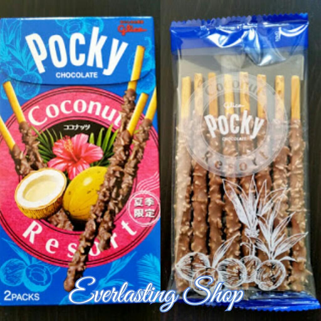 Pocky Chocolate Coconut Biscuit Sticks Stik Cokelat Coklat Kelapa