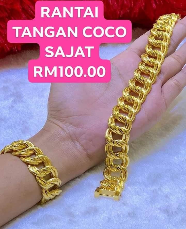 Rantai Tangan Coco Sajat Emas Bangkok Women S Fashion Jewellery On Carousell