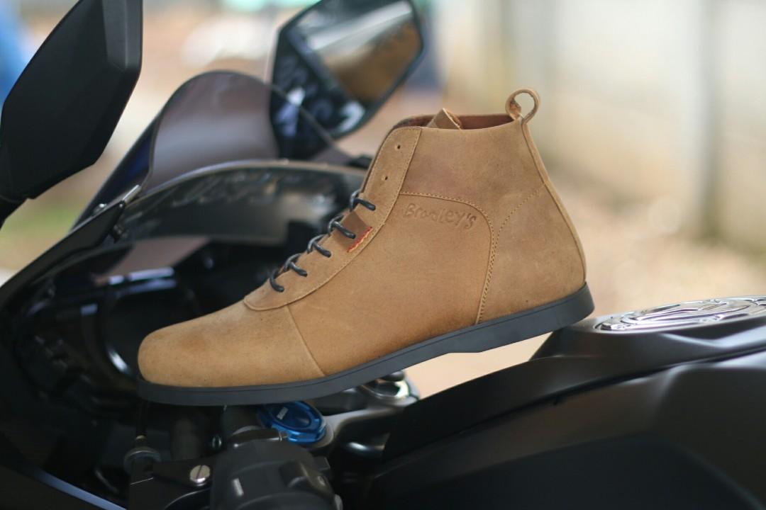 Sepatu Pria Sepatu Boots Casual Pria Anubis Camel Kulit Asli