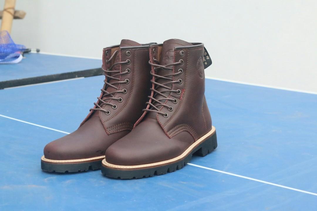 Sepatu Pria Sepatu Boots Pria Erol Darkbrown Kulit Asli Fesyen Pria Sepatu Sepatu Boot Di Carousell