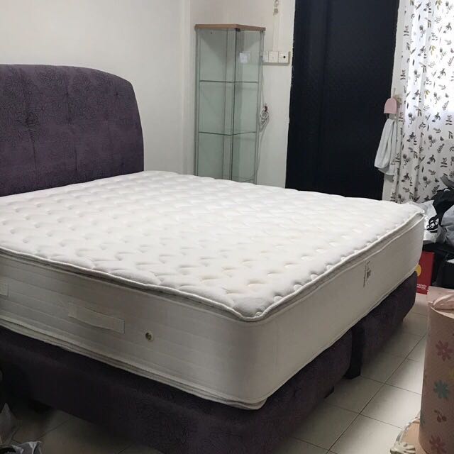 Serta King Size Bed With Bedframe, Serta King Bed Frame