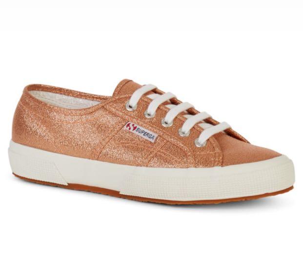 superga gold sneakers