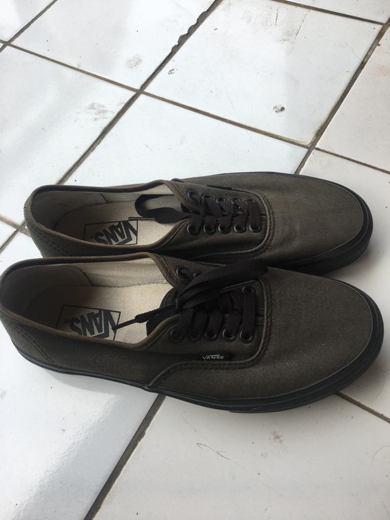 jual vans authentic full black