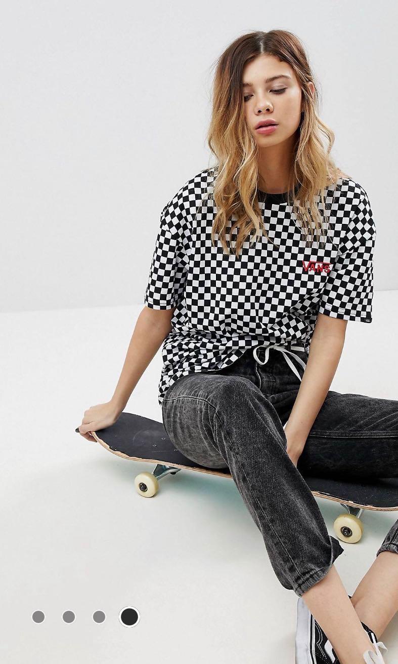 asos checkered vans