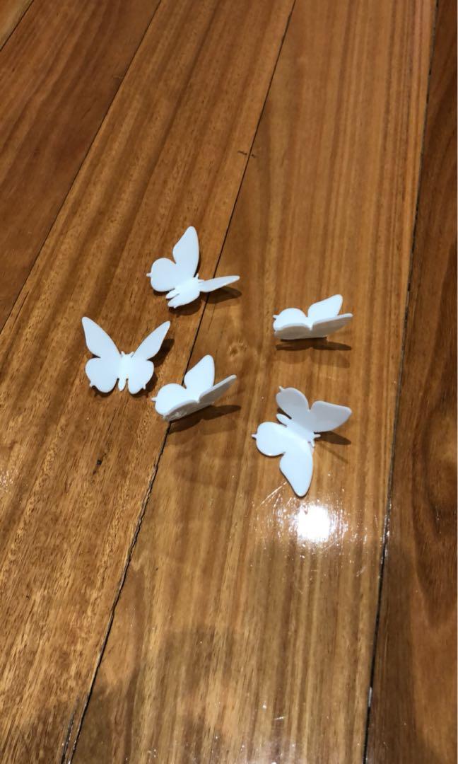 White Butterfly Wall Decor 70 Piece Home Furniture Home Decor