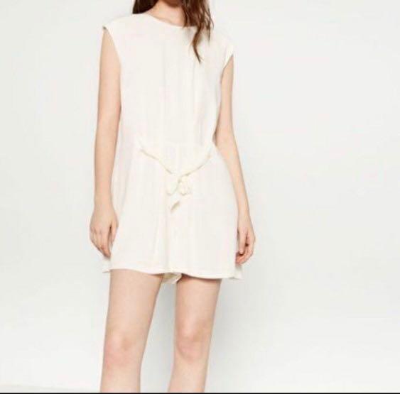 zara white romper