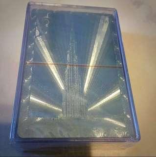Brand NEW: Limited Edition Burj Khalifa, Dubai Silver Plated Playing Poker Cards