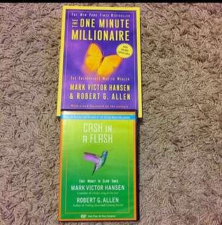 Brand NEW: The One Minute Millionaire & Cash In A Flash By Mark Victor Hansen & Robert G. Allen