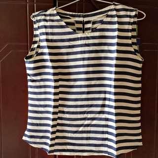 Stripe Blue White Tanktop