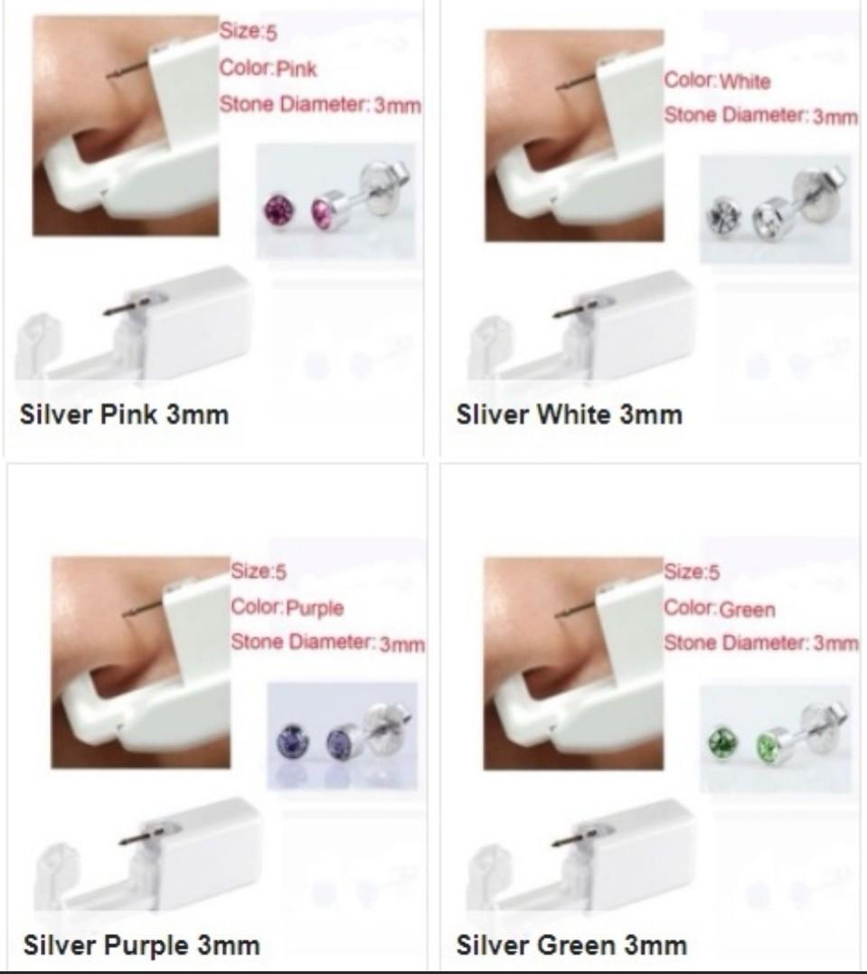 1 pair of Ear / Nose Piercing DIY Kit for Adult and Children, Women's