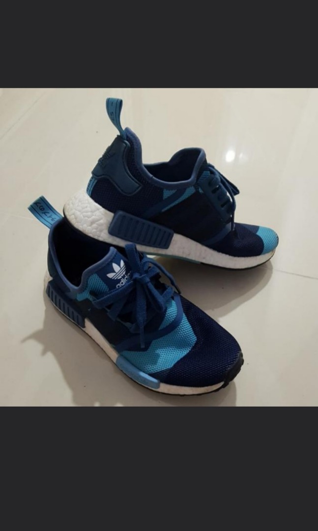adidas nmd geometric camo blue