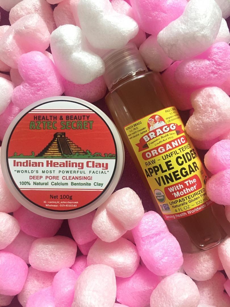 Aztec Secret Indian Healing Clay Mask & Bragg Organic Apple Cider