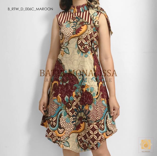 Batik sleeveless deals dress