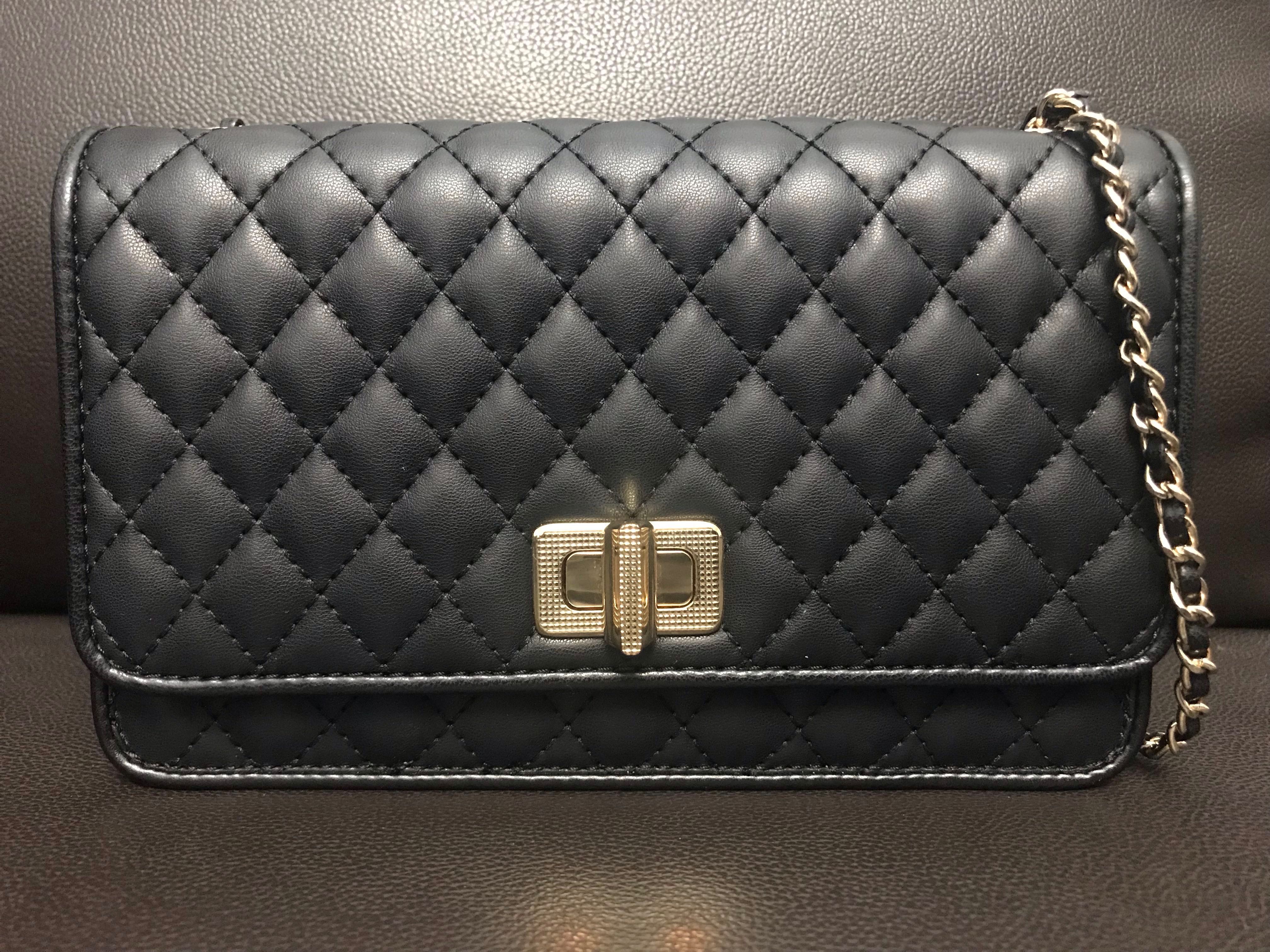 Charles & keith quilted chain strap bag online