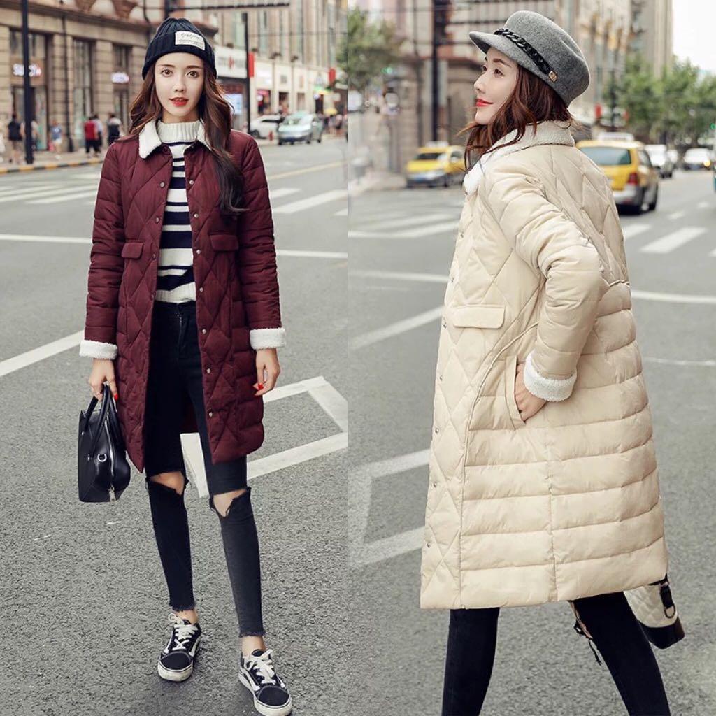 Cotton Quilt Female Korean Version Of The Anti Season Cotton Padded Long Section Winter Coat Lamb Lamb Coat Winter Clothing Women S Fashion Clothes Outerwear On