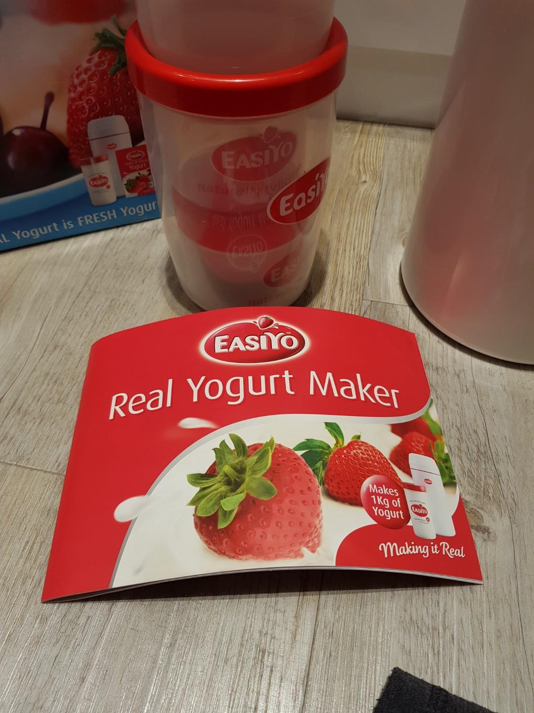 Easiyo Yogurt Maker + 4x1L jar + 2x Lunch taker containers, Furniture