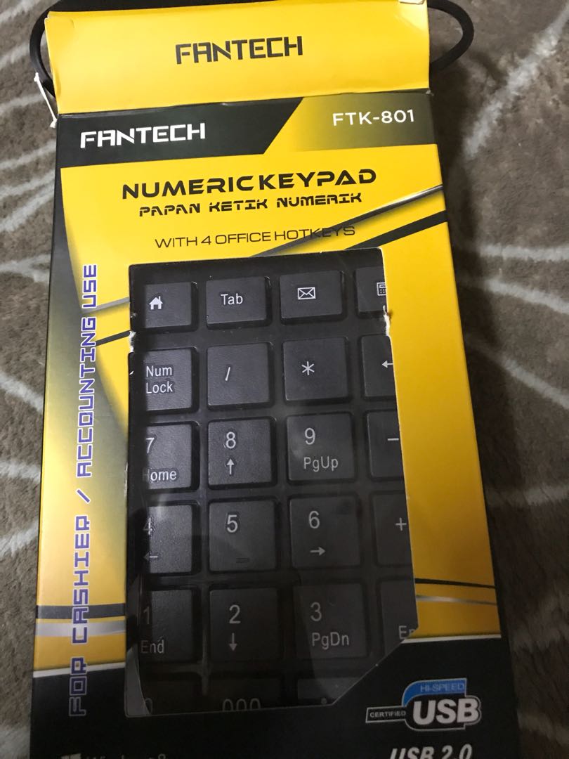 Fantech Numeric keypad, Computers & Tech, Parts & Accessories, Computer