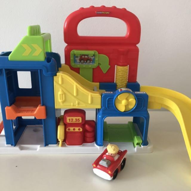 fisher price toy car garage